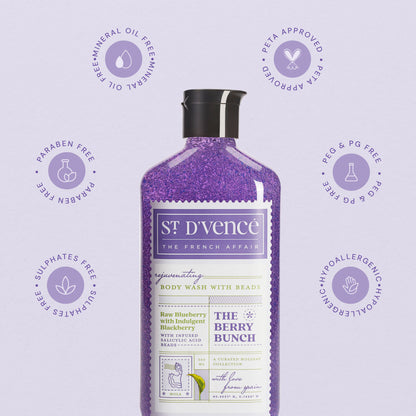 St. D'vencé The Berry Bunch Body Wash With Salicylic Acid Beads