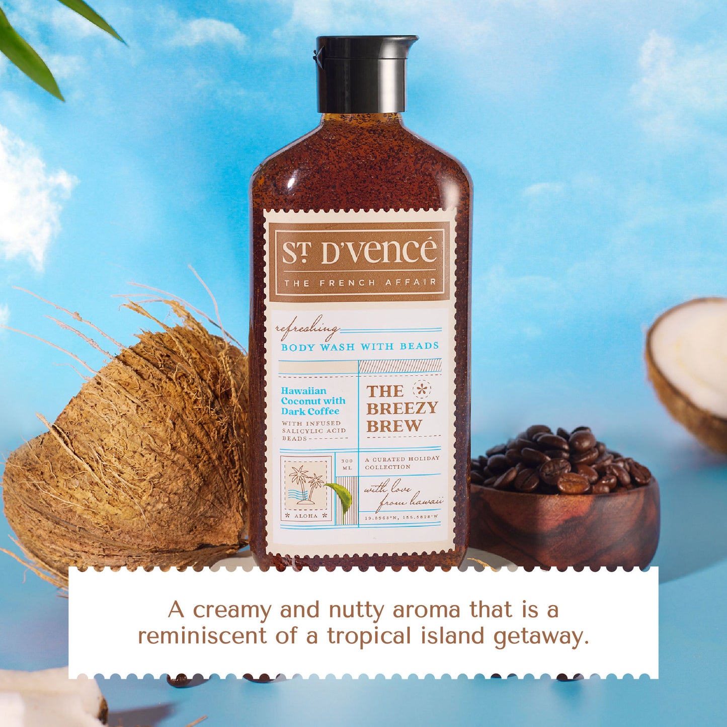 St. D'vencé The Breezy Brew Body Wash With Salicylic Acid Beads