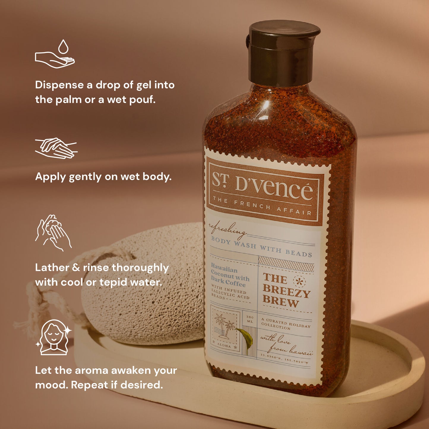St. D'vencé The Breezy Brew Body Wash With Salicylic Acid Beads