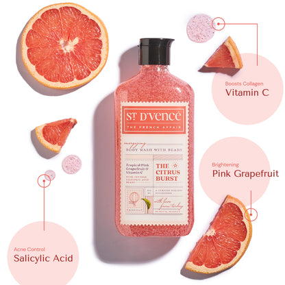 St. D'vencé The Citrus Burst Body Wash With Salicylic Acid Beads