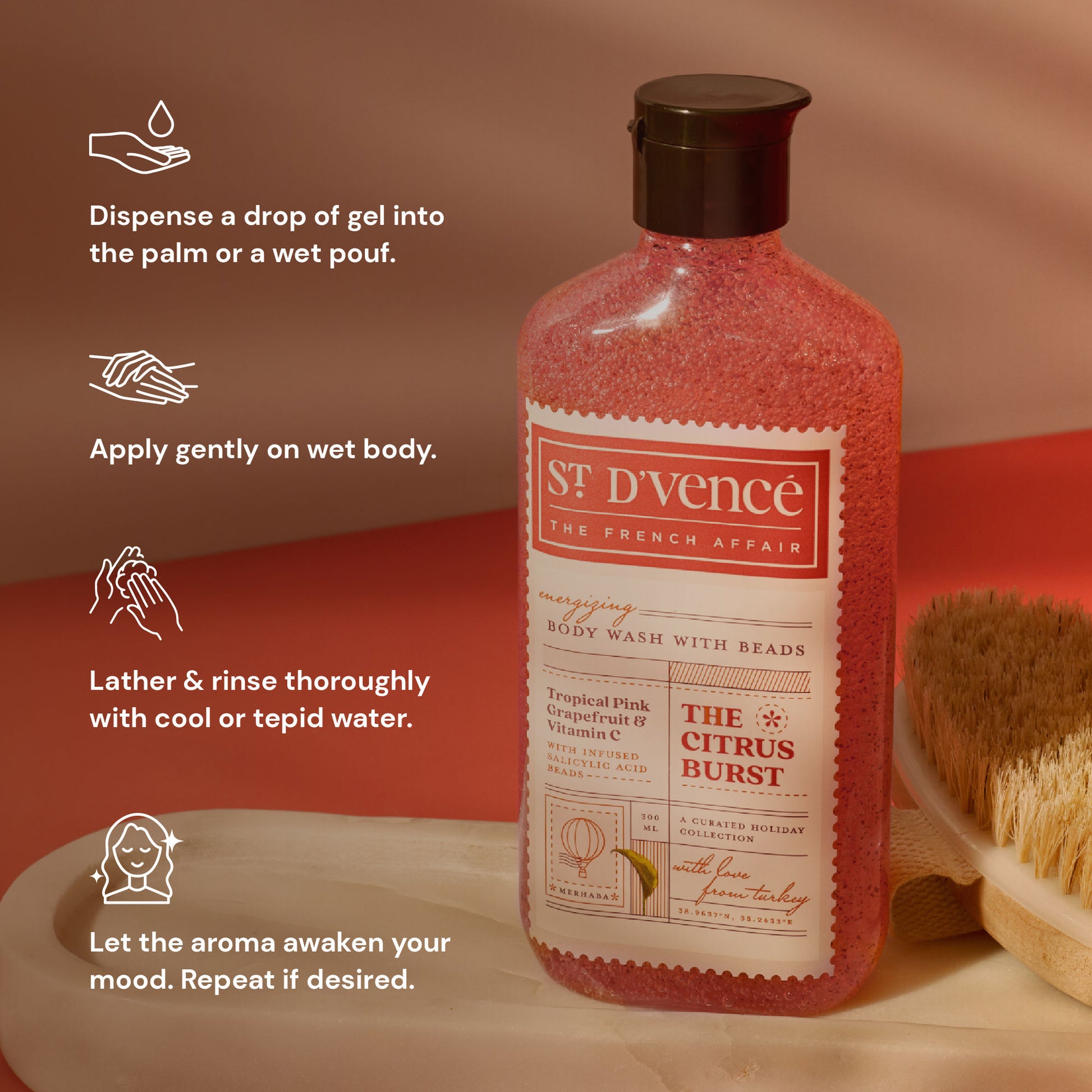 St. D'vencé The Citrus Burst Body Wash With Salicylic Acid Beads