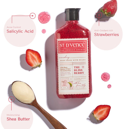 St. D'vencé The Bliss Berry Body Wash With Salicylic Acid Beads