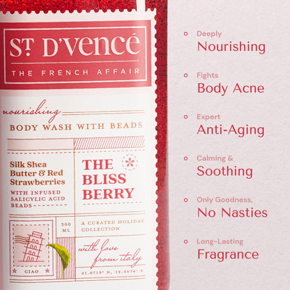 St. D'vencé The Bliss Berry Body Wash With Salicylic Acid Beads