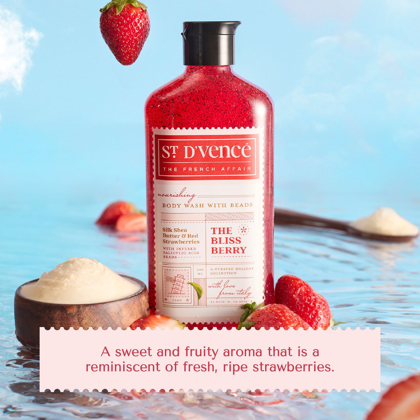 St. D'vencé The Bliss Berry Body Wash With Salicylic Acid Beads