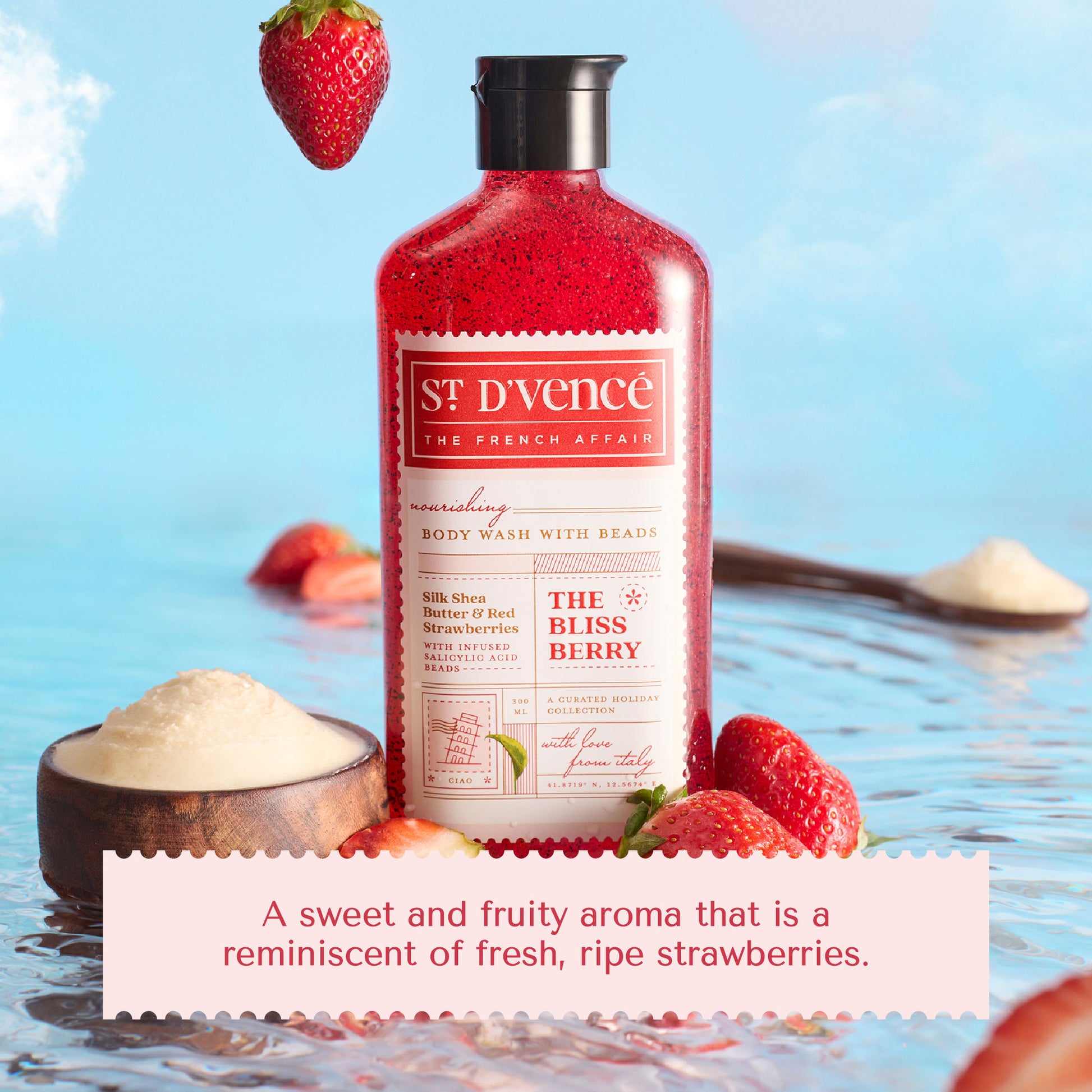 St. D'vencé The Bliss Berry Body Wash With Salicylic Acid Beads