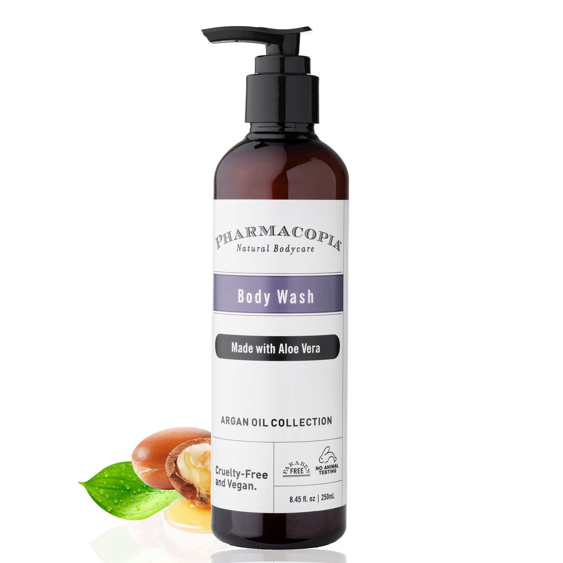 Kimirica Pharmacopia Argan Oil & Aloe Vera Organic Body Wash, 100% Vegan And Paraben Free
