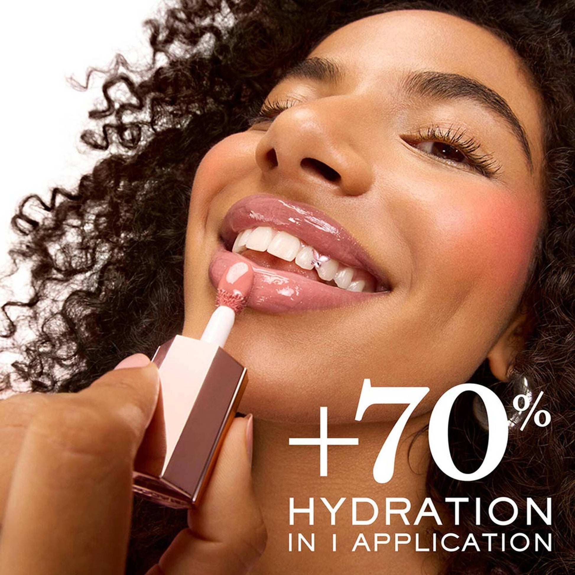 Lancome Lip Idole Juicytreat Hydrating Lip Gloss - Shade High Shine Balm - 10 Rosy Ph-Reactiv