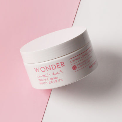 TONYMOLY Korean Wonder Ceramide Mochi Water Cream-Gel Moisturiser with Aloe to Hydrate Dry Skin