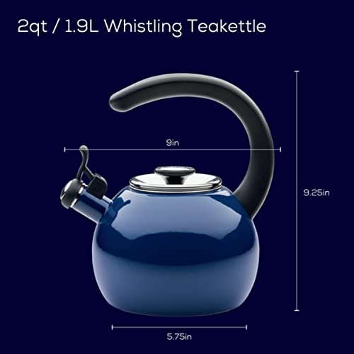 Circulon Enamel On Steel Whistling Tea Kettle