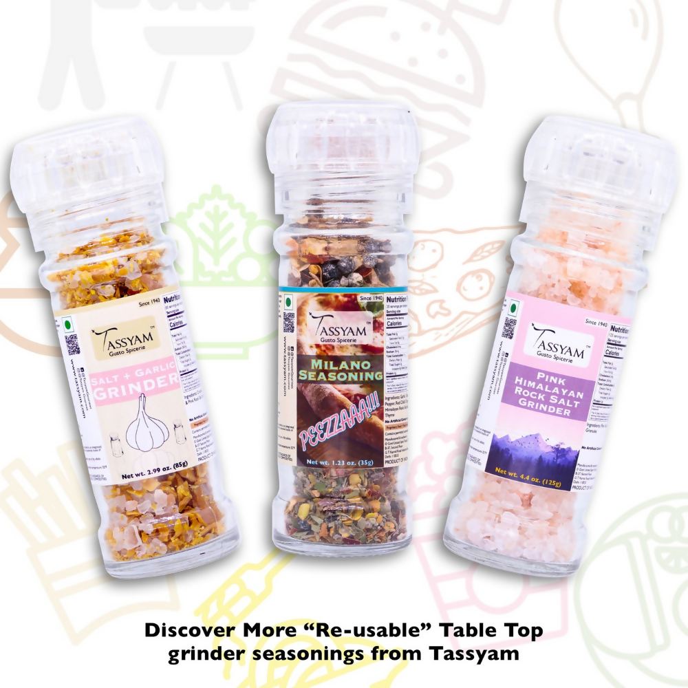 Tassyam Organics White Pepper Grinder Bottle