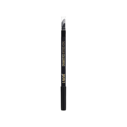 Lakme Absolute Kohl Ultimate Kajal in black, featuring a sleek black pencil with the product label visible.