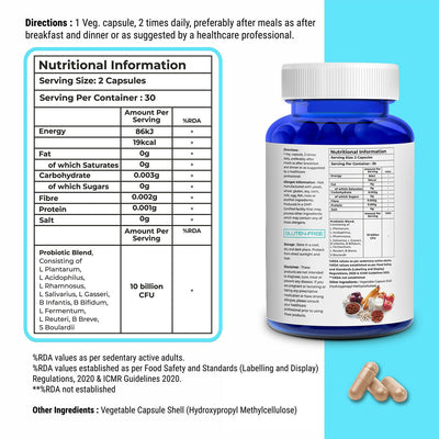 Biovitalia Organics Probiotics Capsules For Men & Women