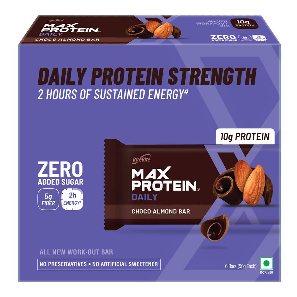 RiteBite Max Protein Daily Choco Almond Bar - Indyancart