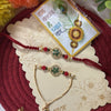 Dhiyona Set Of 2 Ad Drawstring Bhaiya Bhabhi Rakhi With Roli Chawal Chandan Mishri