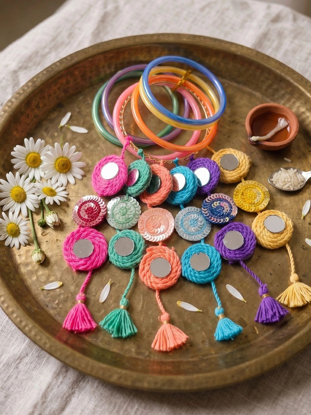 Anouk Set Of 2 Bangle Style Handcrafted Bhaiya Bhabhi Rakhi