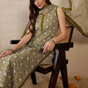 Dhiyona IE Women Ethnic Motifs Printed Regular Pure Cotton Kurta with Trousers & With Dupatta