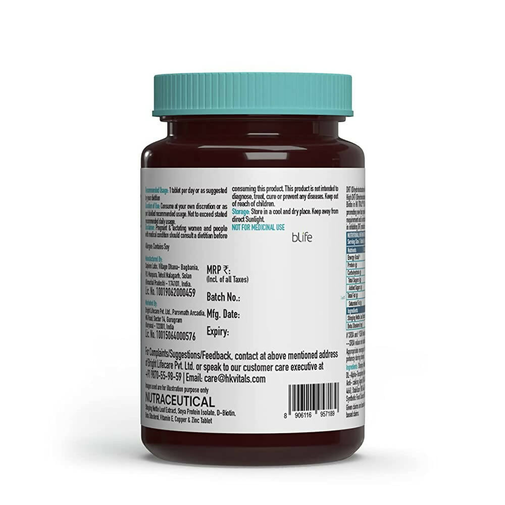 HK Vitals DHT Blocker With Biotin Tablets - Indyancart