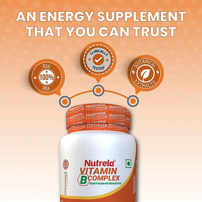Patanjali Nutrela Vitamin B-complex Capsules - Indyancart