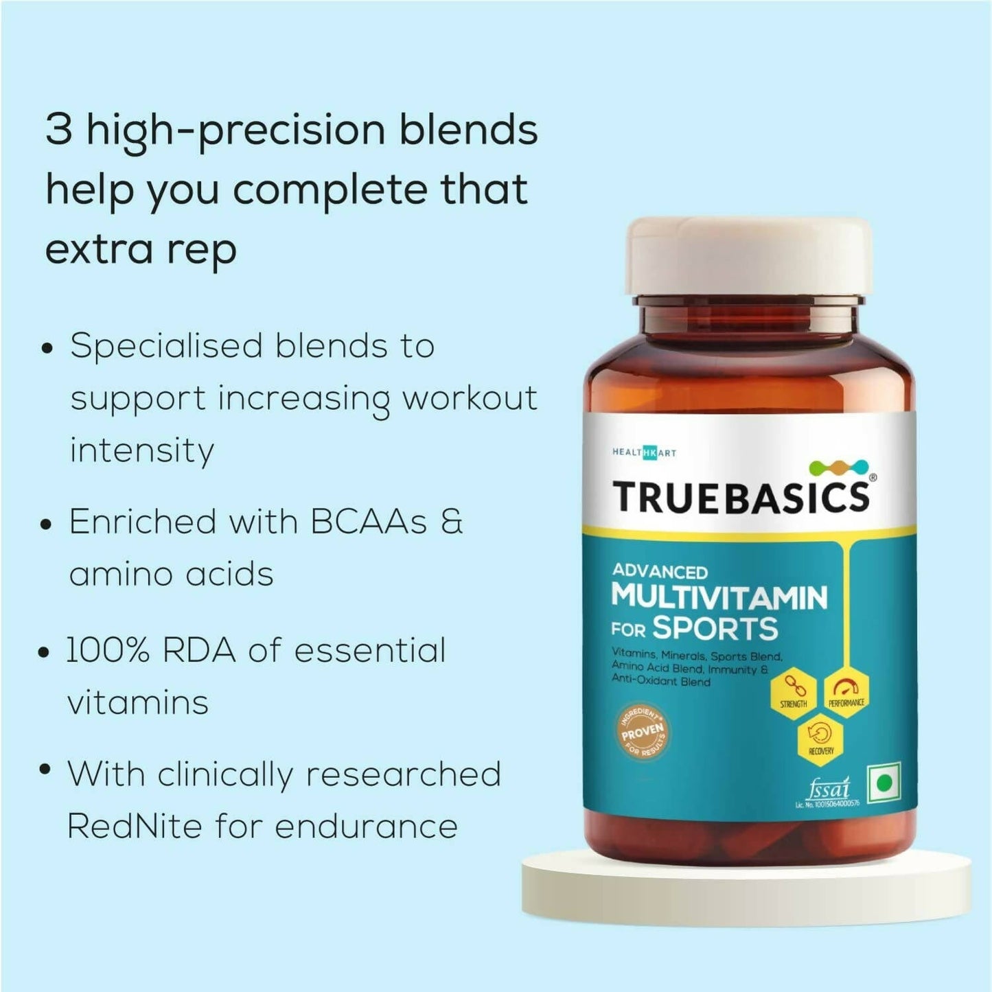 TrueBasics Advanced Multivitamin For Sports - Indyancart