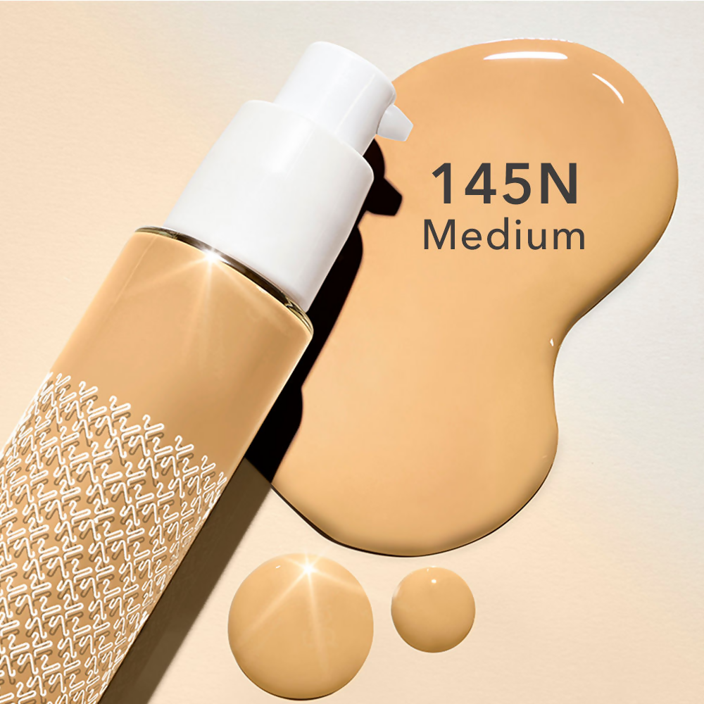 Kay Beauty Hydrating Foundation in shade 145N Medium, smooth liquid foundation with a natural finish and hydrating formula.