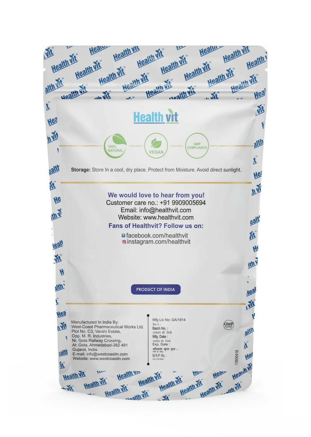 Healthvit Natural Karela Powder