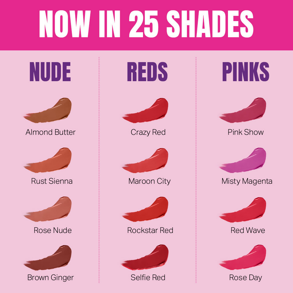 Elle 18 Color Pop Matte Lip Color - P25 Rose Nude