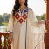 Dhiyona IE Women Embroidered Regular Thread Work Liva Kurta with Trousers & Dupatta