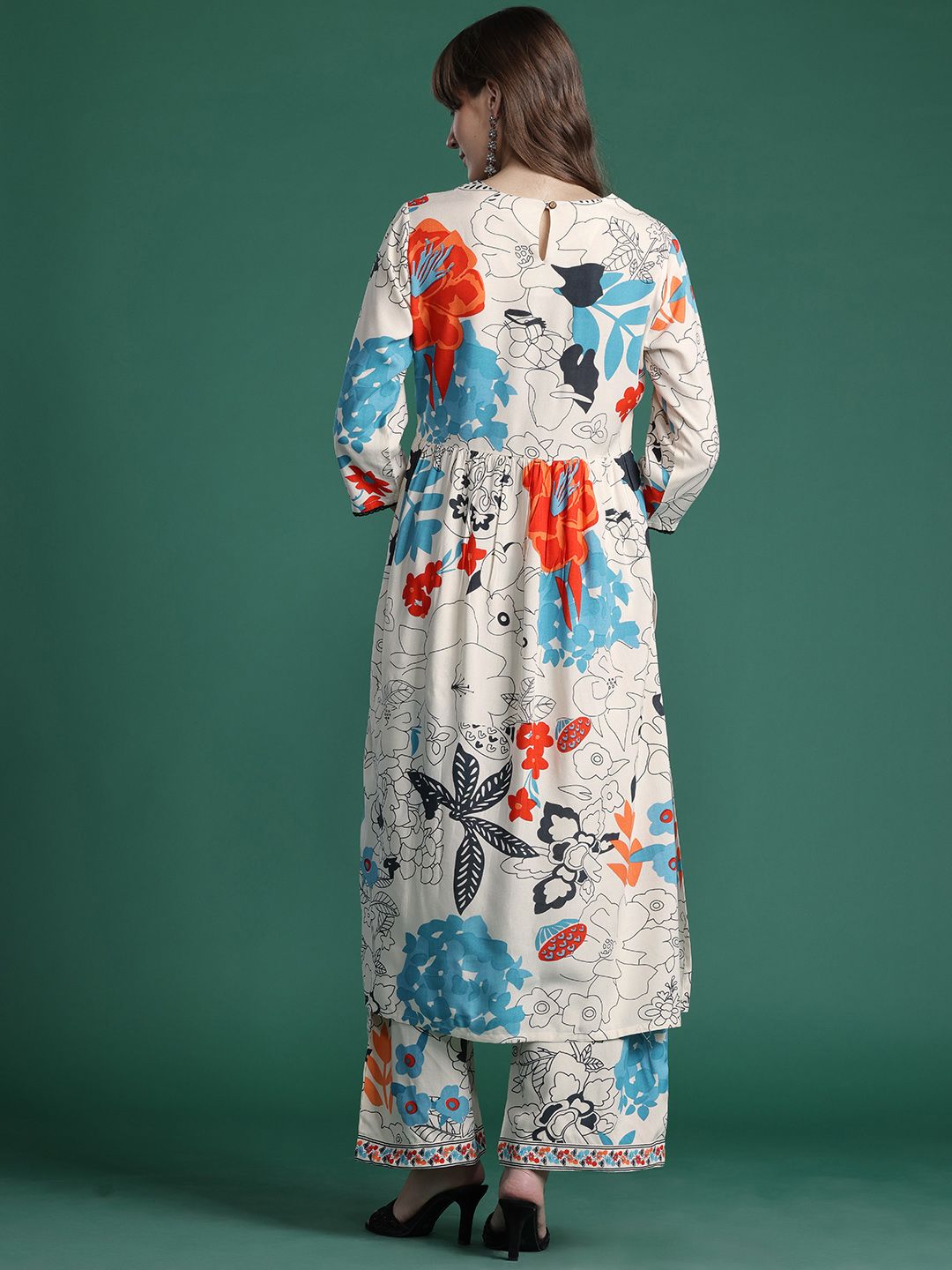 Printed Kurta with Trousers