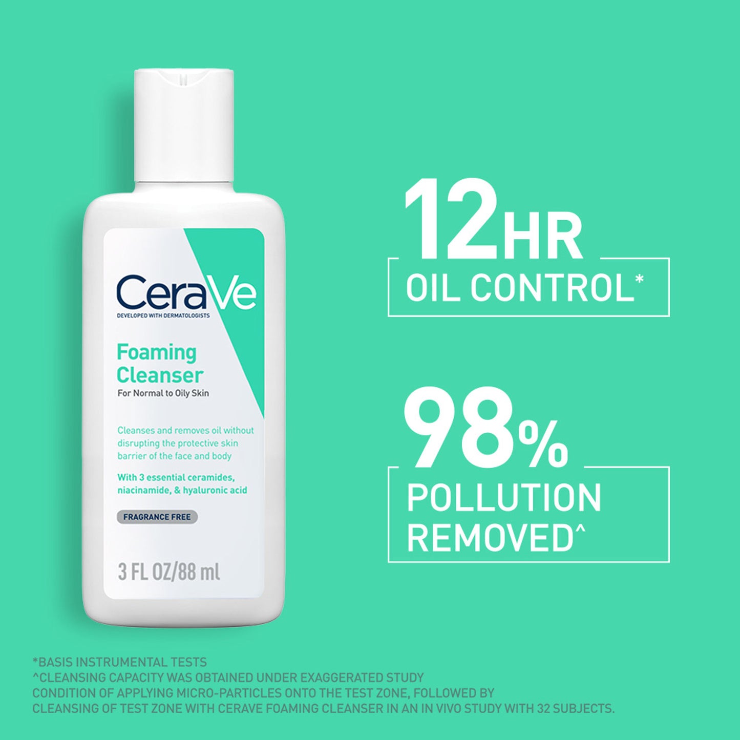 CeraVe Foaming Cleanser Face Wash For Oily Skin with Ceramides, Dermatologist Recommended