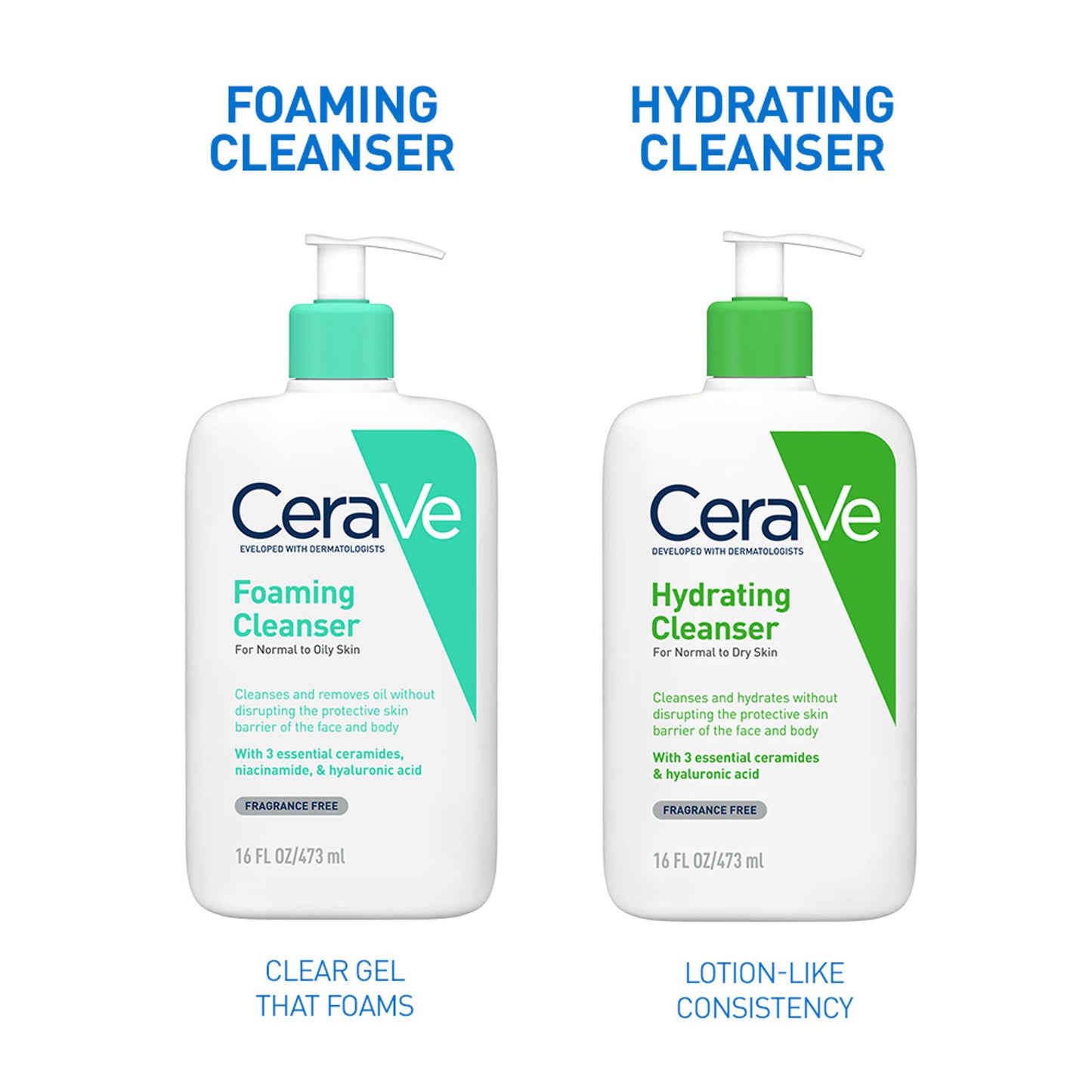 CeraVe Foaming Cleanser Face Wash For Oily Skin with Ceramides, Dermatologist Recommended