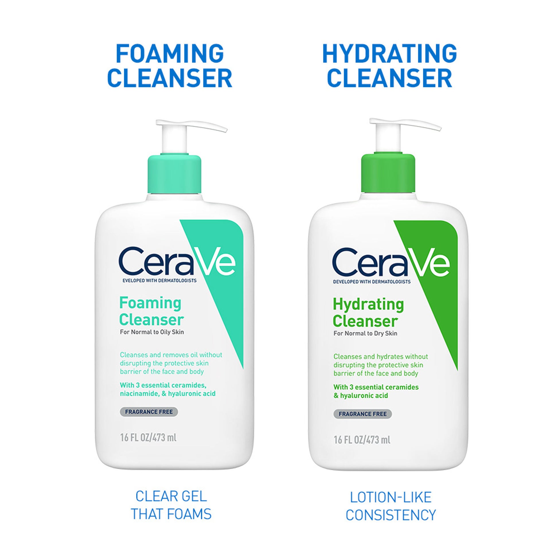 CeraVe Foaming Cleanser Face Wash For Oily Skin with Ceramides, Dermatologist Recommended