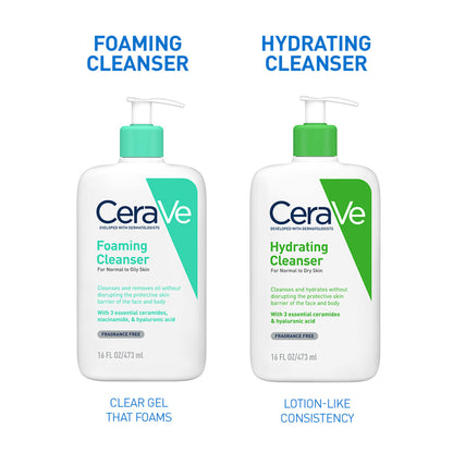 CeraVe Foaming Cleanser Face Wash For Oily Skin with Ceramides, Dermatologist Recommended