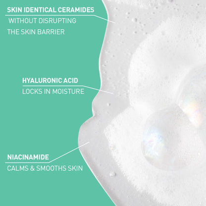 CeraVe Foaming Cleanser Face Wash For Oily Skin with Ceramides, Dermatologist Recommended