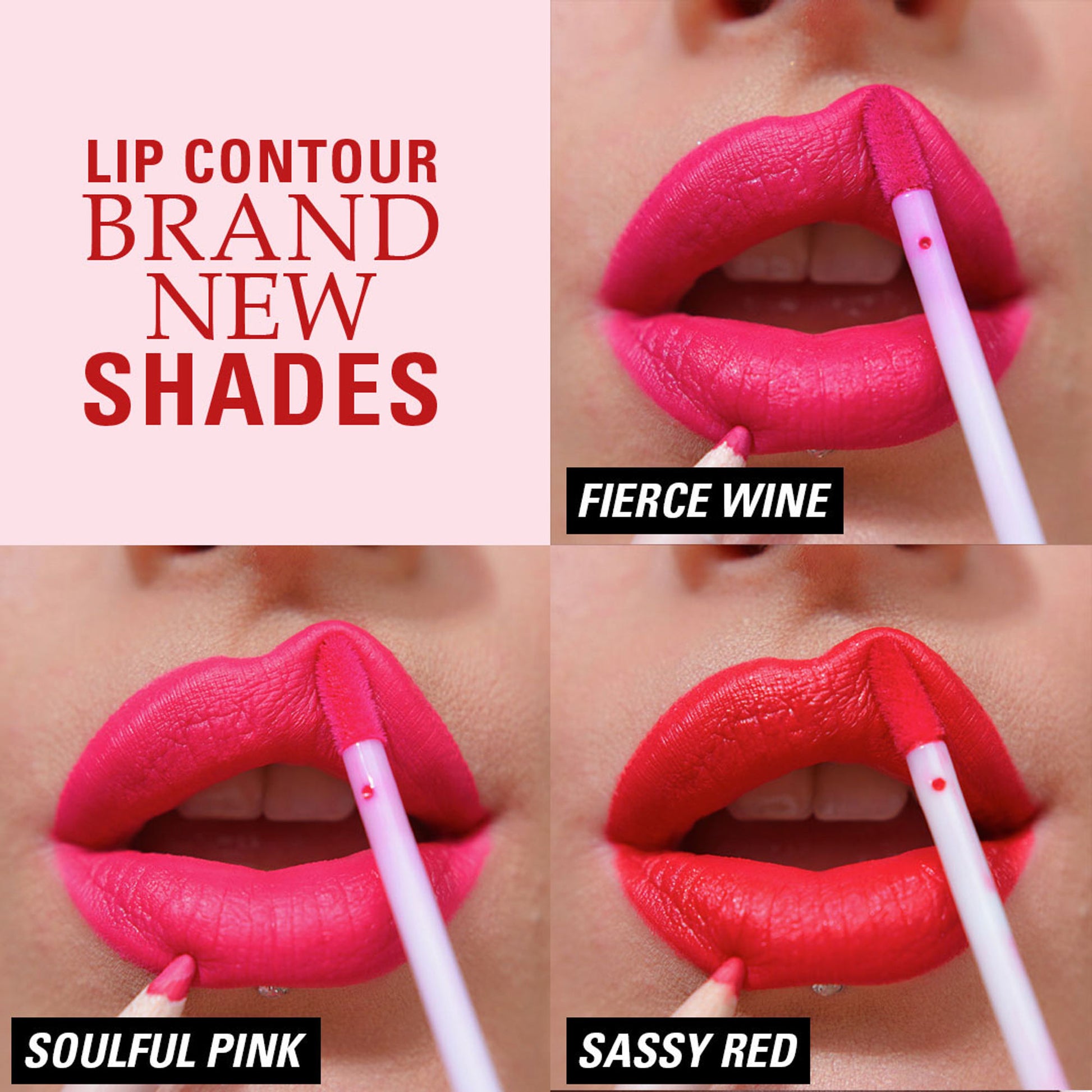 Makeup Revolution Lip Contour Kit - Fierce Wine