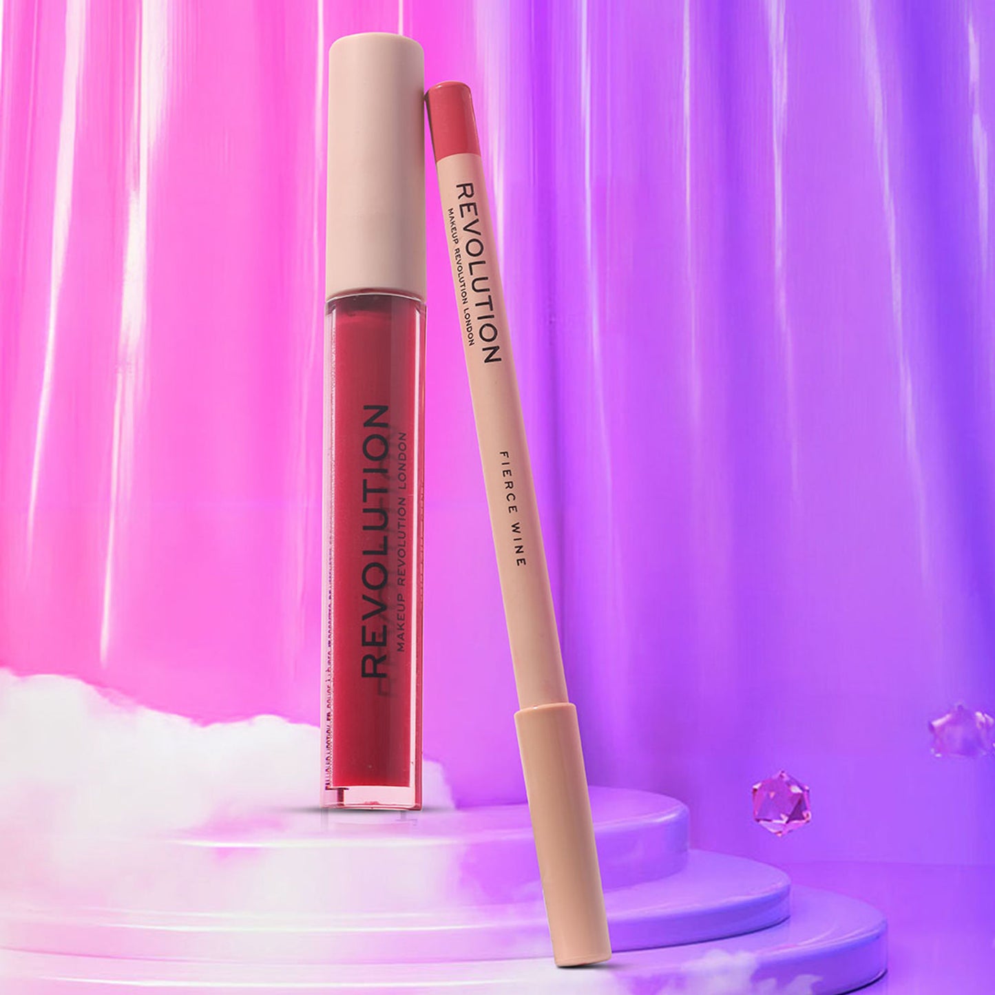 Makeup Revolution Lip Contour Kit - Fierce Wine