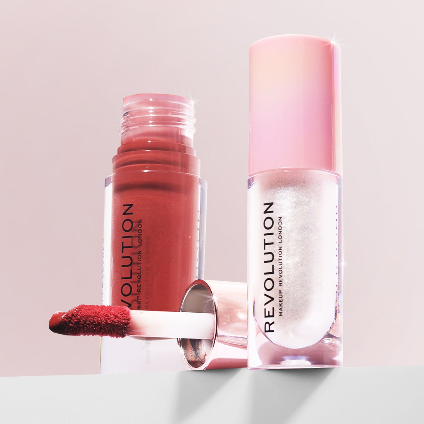 Makeup Revolution Shimmer Bomb Lipgloss-Infused With Vitamin E For Extra Nourishment - Beam Pearl