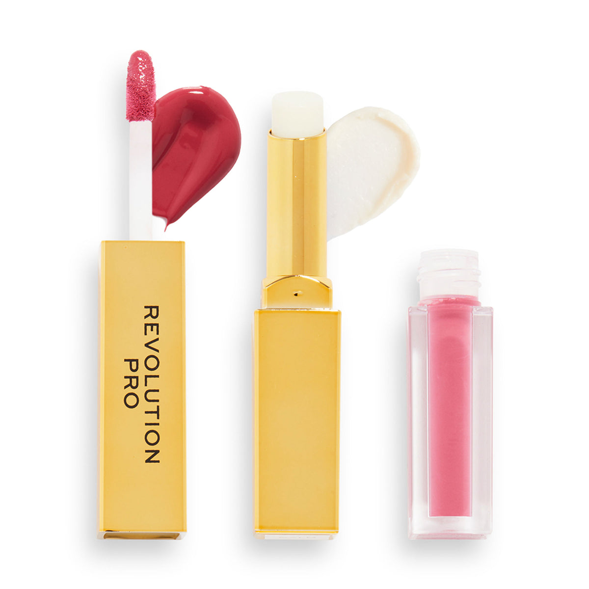 Revolution Pro Supreme Stay 24h Lip Duo in Struck with two lipstick shades in sleek packaging