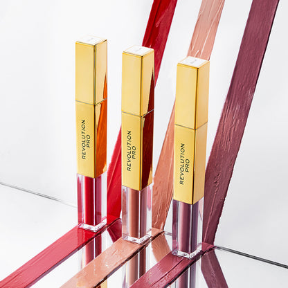 Revolution Pro Supreme Stay 24h Lip Duo in Struck, featuring two lipstick shades in sleek packaging, ideal for long-lasting lip color.