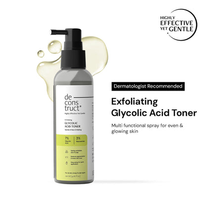 Deconstruct 7% Glycolic Acid Toner With 3% Niacinamide For Even & Glowing Skin