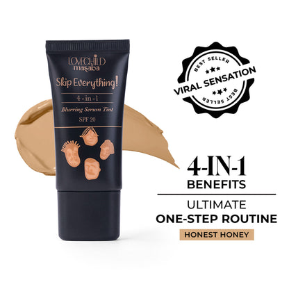 LoveChild Masaba Lovechild Masaba Serum Skin Tint SPF 20 with Vitamin E, liquid foundation suitable for all skin types