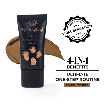 LoveChild Masaba Lovechild Masaba Skin Tint SPF 20 with Vitamin E, liquid foundation for all skin types, easy to apply