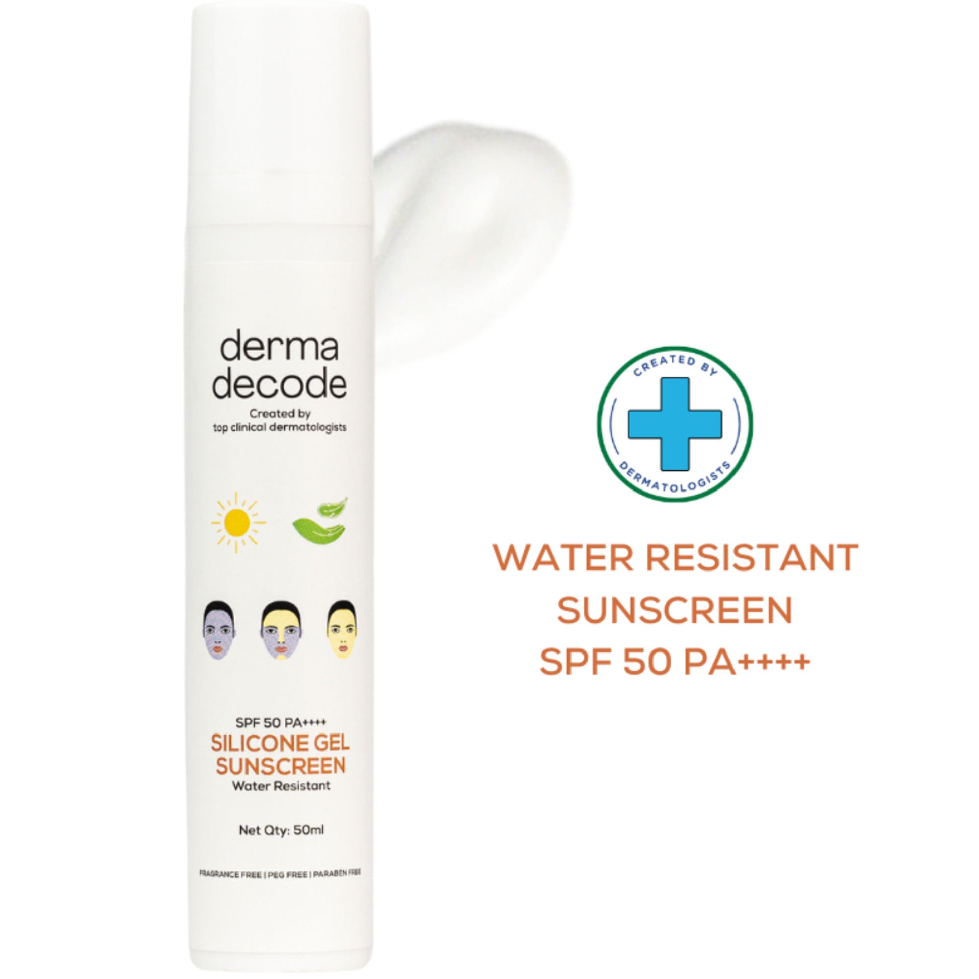 Derma Decode Silicone Waterproof Sunscreen SPF 50 PA++++