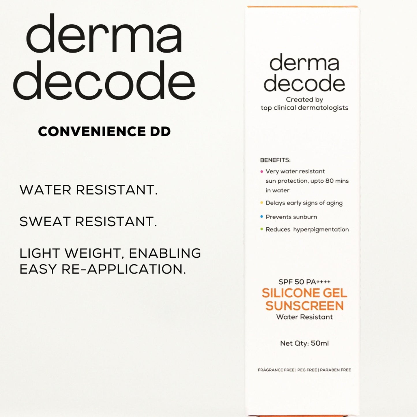 Derma Decode Silicone Waterproof Sunscreen SPF 50 PA++++