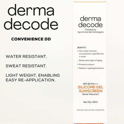 Derma Decode Silicone Waterproof Sunscreen SPF 50 PA++++