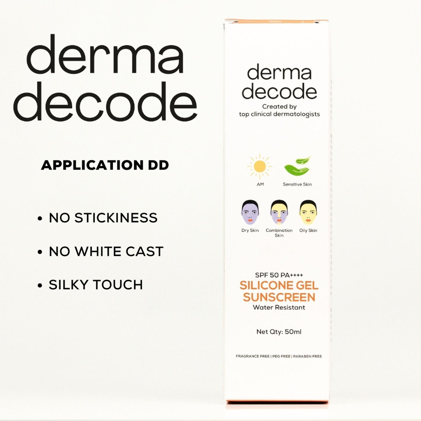 Derma Decode Silicone Waterproof Sunscreen SPF 50 PA++++