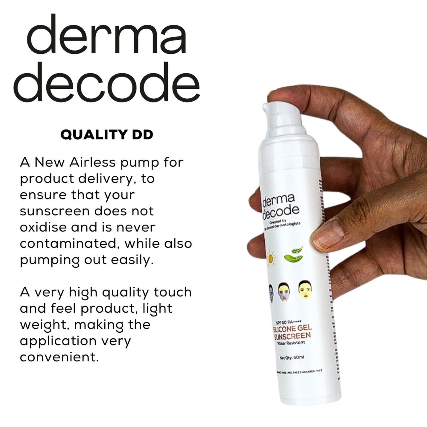 Derma Decode Silicone Waterproof Sunscreen SPF 50 PA++++