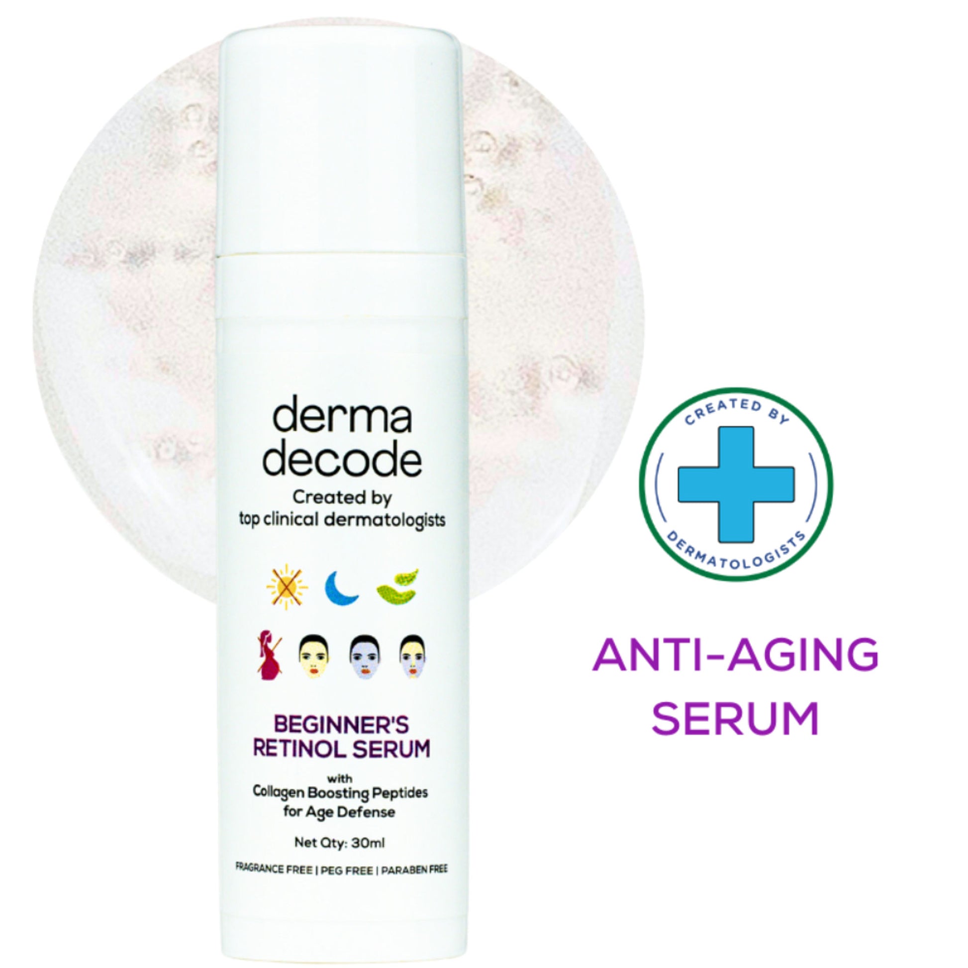 Derma Decode 0.5% Retinol Face Serum Reduces Fine Lines And Boosts Collagen Anti Aging Serum