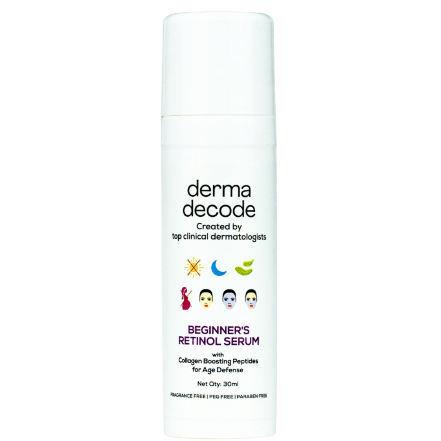 Derma Decode 0.5% Retinol Face Serum Reduces Fine Lines And Boosts Collagen Anti Aging Serum