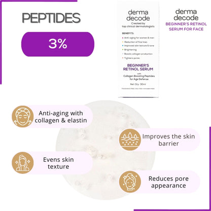 Derma Decode 0.5% Retinol Face Serum Reduces Fine Lines And Boosts Collagen Anti Aging Serum