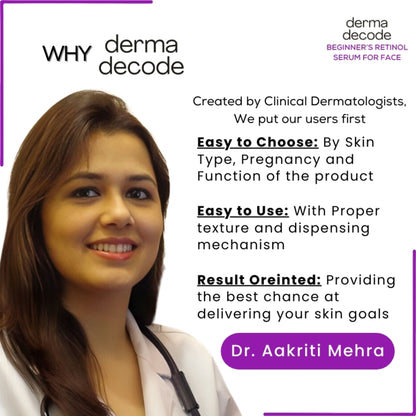 Derma Decode 0.5% Retinol Face Serum Reduces Fine Lines And Boosts Collagen Anti Aging Serum